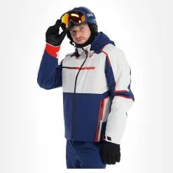 Spyder, Titan Ski-jas Heren Glacier Blauw, Wit -Cmp Ski-uitrusting Winkel spyder titan aa jas gevoerd heren glacier blauw wit 22spyde134v2 BI 04