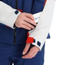 Spyder, Titan Ski-jas Heren Glacier Blauw, Wit -Cmp Ski-uitrusting Winkel spyder titan aa jas gevoerd heren glacier blauw wit 22spyde134v2 BI 07