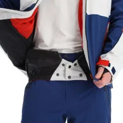 Spyder, Titan Ski-jas Heren Glacier Blauw, Wit -Cmp Ski-uitrusting Winkel spyder titan aa jas gevoerd heren glacier blauw wit 22spyde134v2 BI 09