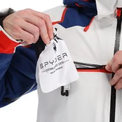 Spyder, Titan Ski-jas Heren Glacier Blauw, Wit -Cmp Ski-uitrusting Winkel spyder titan aa jas gevoerd heren glacier blauw wit 22spyde134v2 BI 12