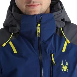 Spyder, Vanqysh Gtx Ski-jas Heren Abyss Blauw -Cmp Ski-uitrusting Winkel spyder vanqysh gtx aa jas gevoerd heren abyss blauw 22spyde130v3 BI 07