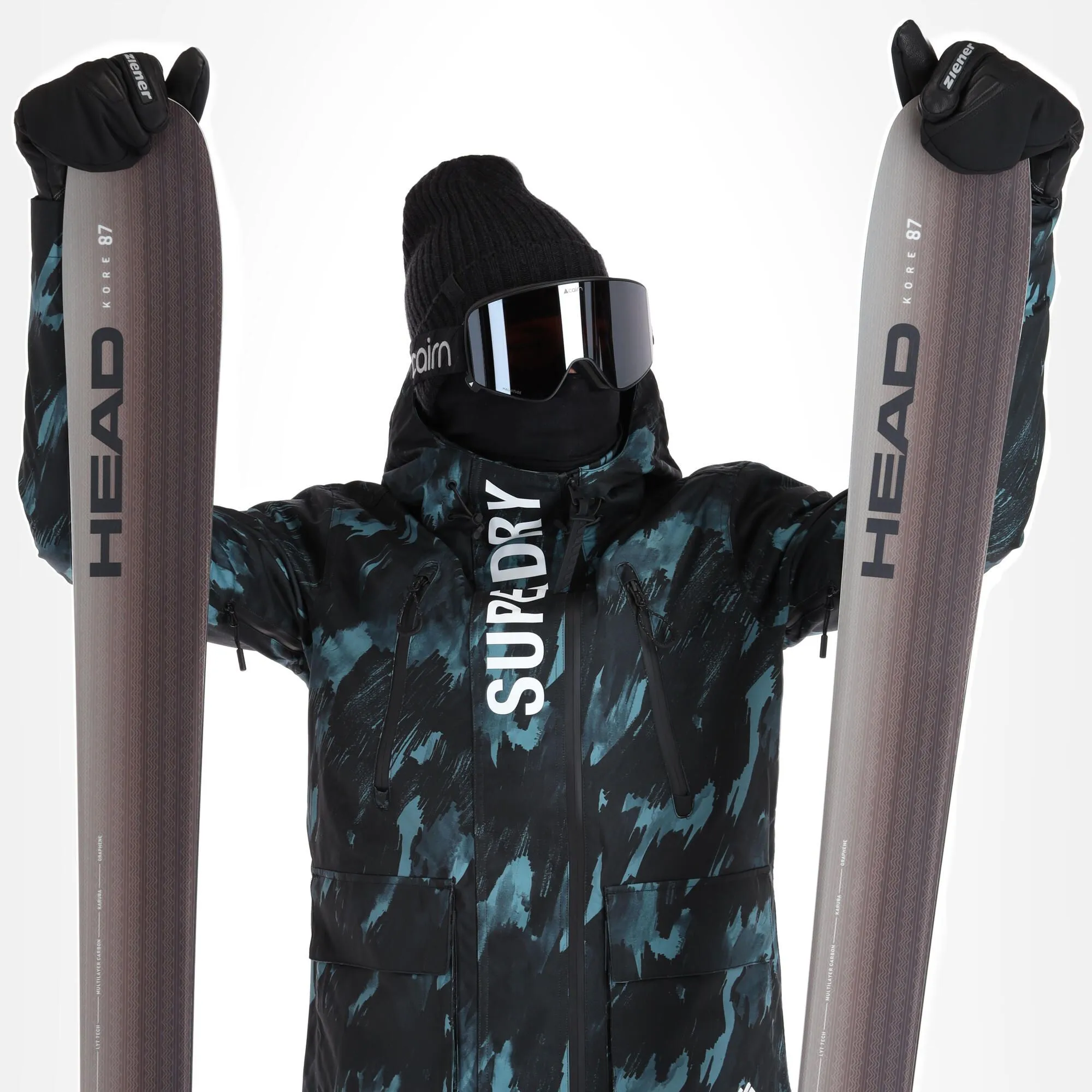 Superdry, Rescue Jacket Ski-jas Heren Brush Camo Dark Large Groen, Zwart 4 Superdry, Rescue Jacket Ski-jas Heren Brush Camo Dark Large Groen, Zwart - Afbeelding 4