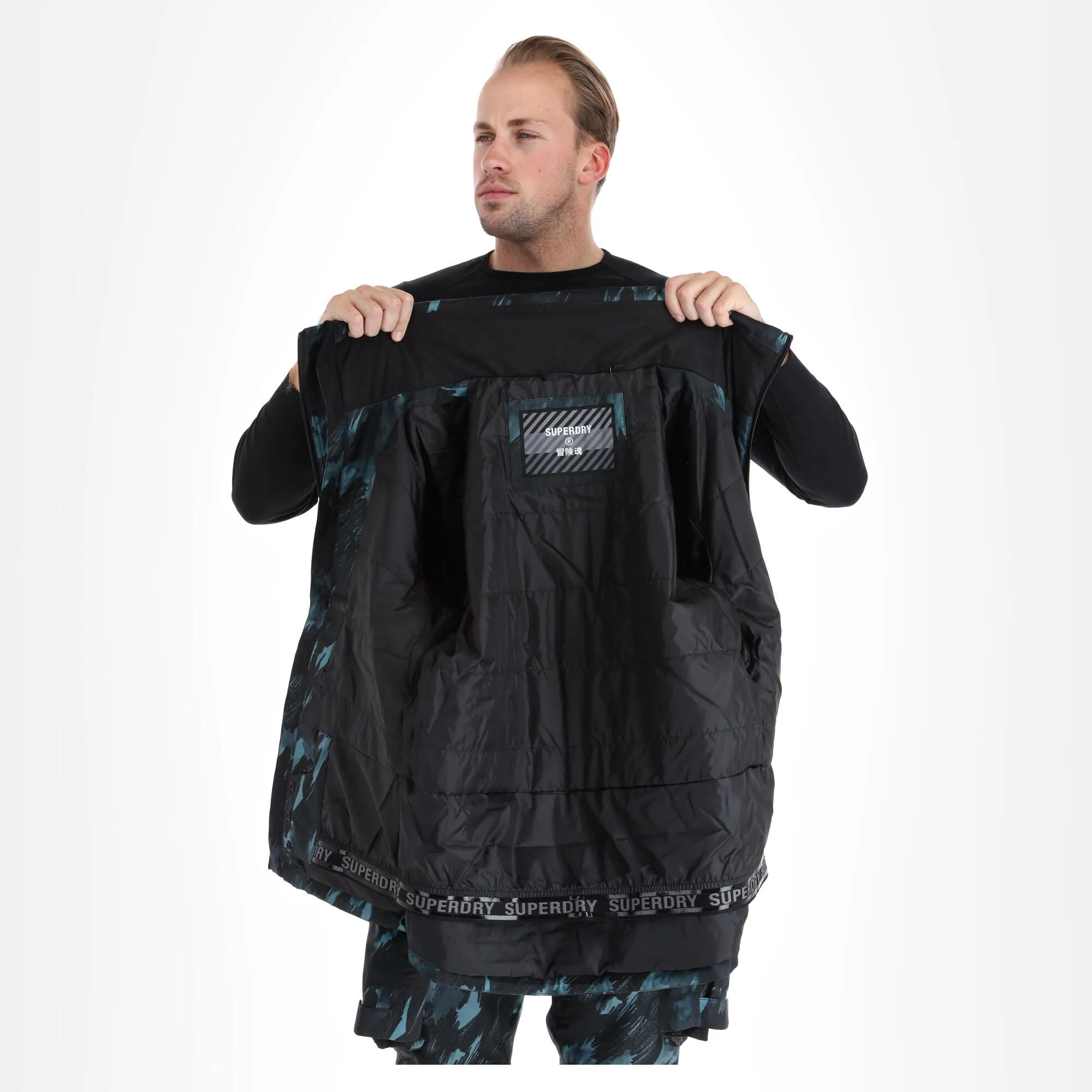 Superdry, Rescue Jacket Ski-jas Heren Brush Camo Dark Large Groen, Zwart 5 Superdry, Rescue Jacket Ski-jas Heren Brush Camo Dark Large Groen, Zwart - Afbeelding 5