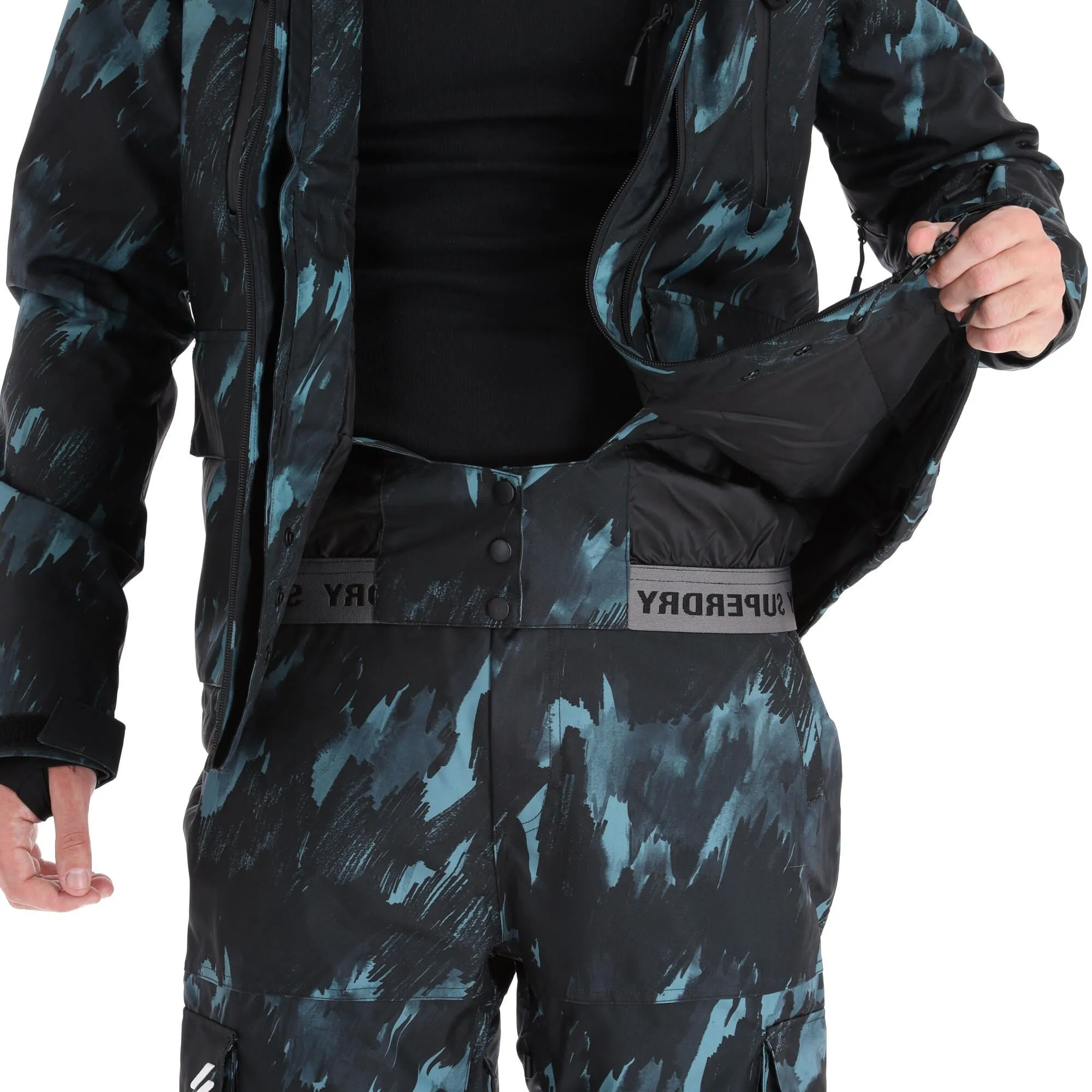 Superdry, Rescue Jacket Ski-jas Heren Brush Camo Dark Large Groen, Zwart 7 Superdry, Rescue Jacket Ski-jas Heren Brush Camo Dark Large Groen, Zwart - Afbeelding 7
