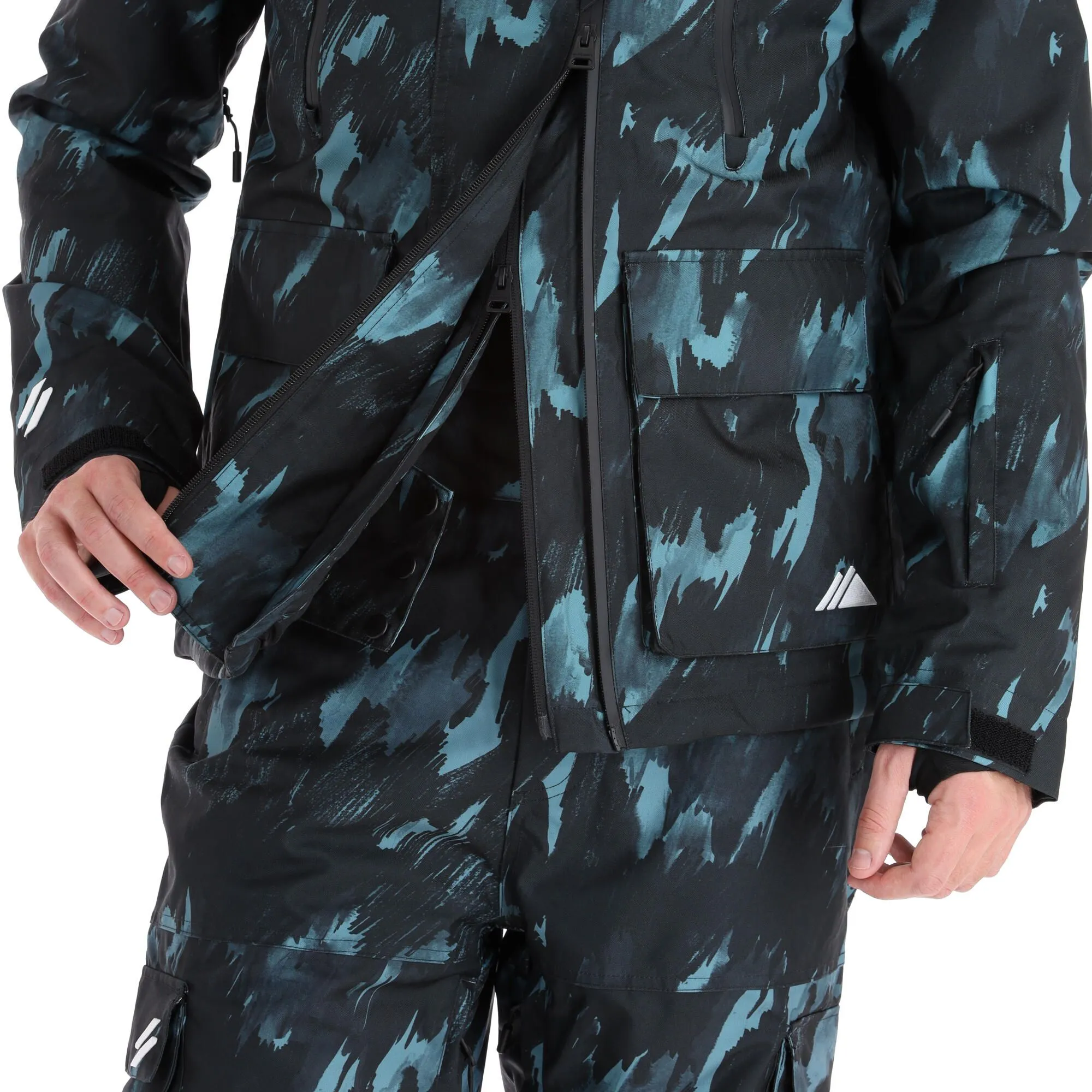 Superdry, Rescue Jacket Ski-jas Heren Brush Camo Dark Large Groen, Zwart 9 Superdry, Rescue Jacket Ski-jas Heren Brush Camo Dark Large Groen, Zwart - Afbeelding 9
