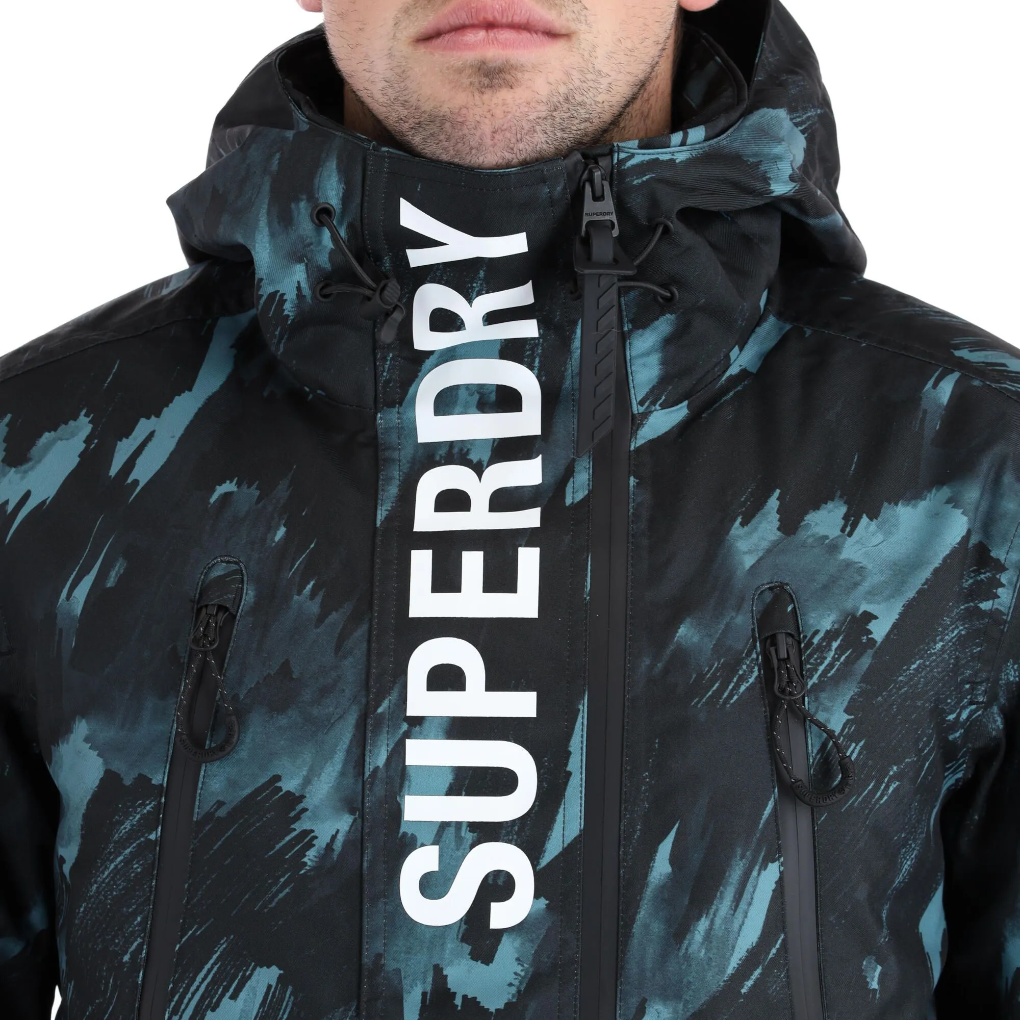 Superdry, Rescue Jacket Ski-jas Heren Brush Camo Dark Large Groen, Zwart 12 Superdry, Rescue Jacket Ski-jas Heren Brush Camo Dark Large Groen, Zwart - Afbeelding 12
