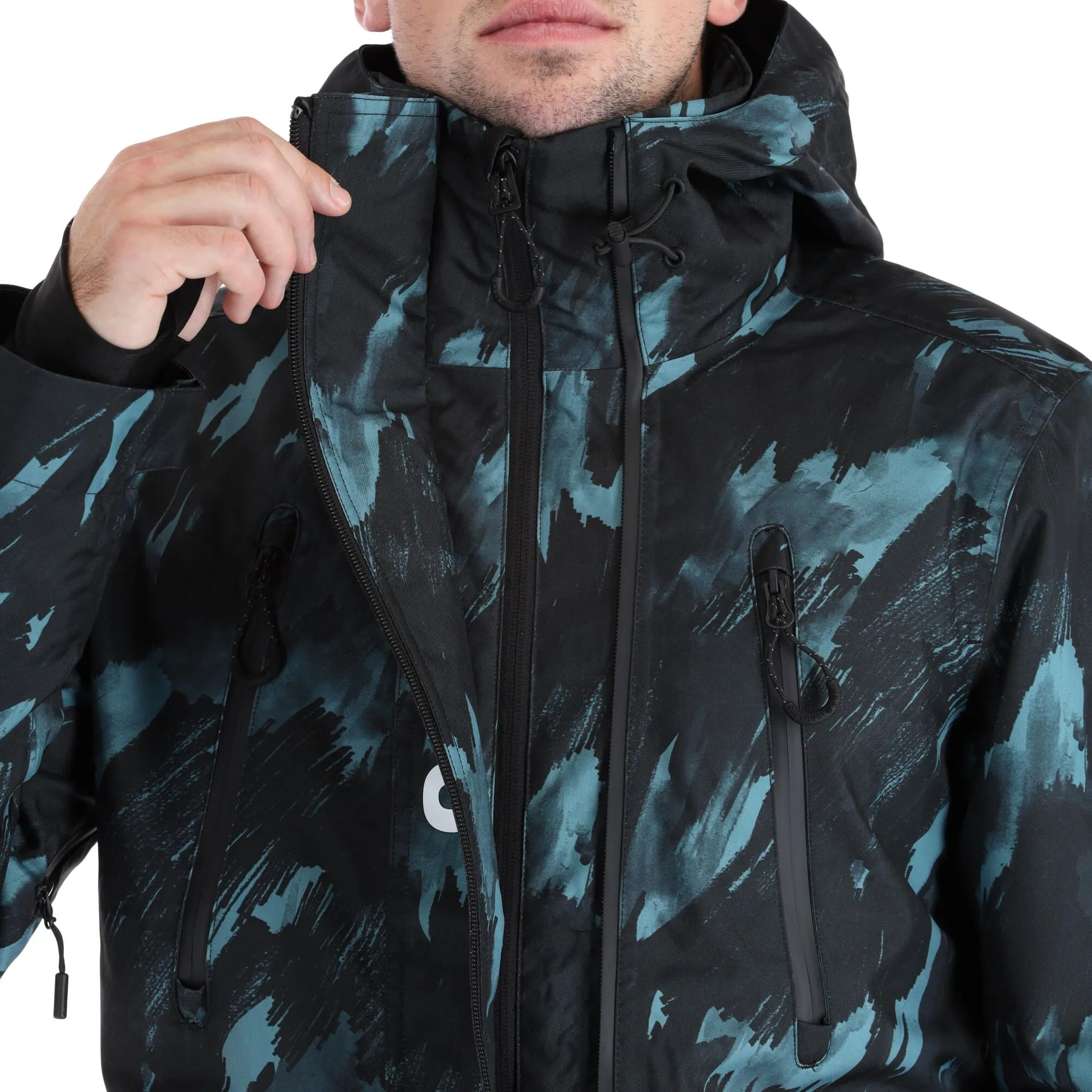 Superdry, Rescue Jacket Ski-jas Heren Brush Camo Dark Large Groen, Zwart 13 Superdry, Rescue Jacket Ski-jas Heren Brush Camo Dark Large Groen, Zwart - Afbeelding 13