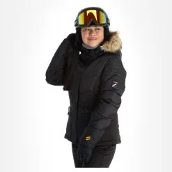 Superdry, Snow Luxe Puffer Ski-jas Dames Zwart 17 Superdry, Snow Luxe Puffer Ski-jas Dames Zwart -Cmp Ski-uitrusting Winkel superdry snow luxe puffer ad midlayer dons jas dames zwart 22super110v2 BI 04