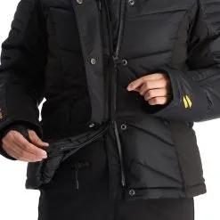 Superdry, Snow Luxe Puffer Ski-jas Dames Zwart 24 Superdry, Snow Luxe Puffer Ski-jas Dames Zwart -Cmp Ski-uitrusting Winkel superdry snow luxe puffer ad midlayer dons jas dames zwart 22super110v2 BI 11
